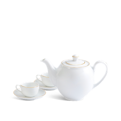 Bộ trà 0.5 L - Camellia - Viền Chỉ Vàng