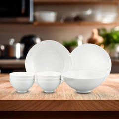 Bộ đồ ăn 09 sản phẩm - Daisy - Trắng