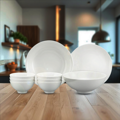 Bộ đồ ăn 09 sản phẩm - Daisy - Trắng