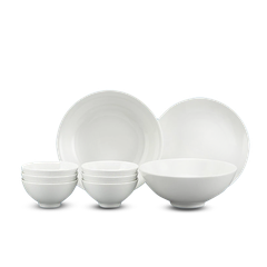 Bộ đồ ăn 09 sản phẩm - Daisy - Trắng