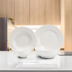 Bộ đồ ăn 9 sản phẩm - Jasmine - Trắng