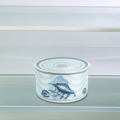 Hộp dưỡng sinh tròn đựng thực phẩm 13 cm + nắp (K) - Dưỡng Sinh - Đại Dương