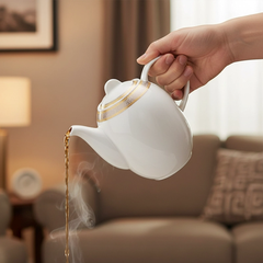 Bình trà cao 1.3L + nắp - Sago - Hoa Hồng