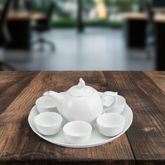 Bộ trà 0.3 - Mẫu đơn IFP - Trắng Ngà