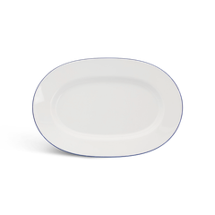 Dĩa Oval 32 cm - Camellia - Chỉ Xanh Dương
