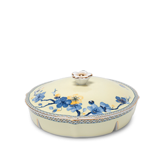 Khay mứt 5 ngăn - Misc Assortment - Hoa Mai Phú Quý (Viền vàng)