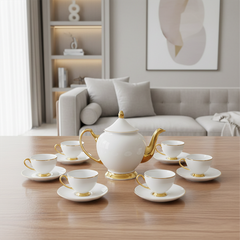 Bộ trà 0.65 L - Hoàng Cung - Chỉ Vàng