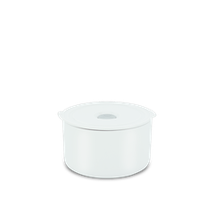 Hộp dưỡng sinh tròn đựng thực phẩm 15 cm + nắp (K) - Dưỡng Sinh - Trắng
