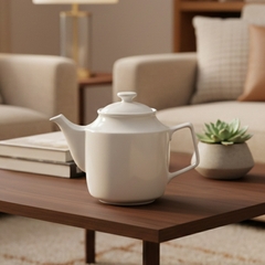 Bình trà 0.7L + nắp - Jasmine - Trắng
