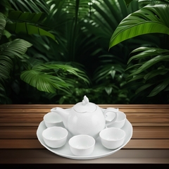 Bộ trà 0.3 - Mẫu đơn IFP - Trắng Ngà