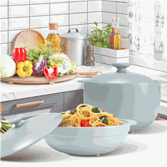 Nồi dưỡng sinh Luna 1.0 L + nắp (CK) - HealthyCook - Màu Xám 2