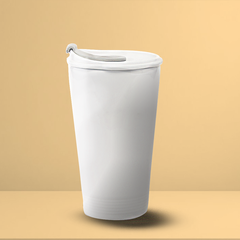 Ly sứ dưỡng sinh 0.48L (K1) + Nắp ống hút Trắng