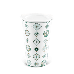 Ly sứ dưỡng sinh 0.48 L (K1) + nắp Dưỡng sinh Vintage (LTN)