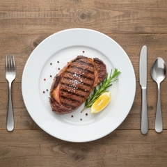 Dĩa tròn sâu 22 cm Daisy Trắng (042221000) - Daisy - Trg - L1