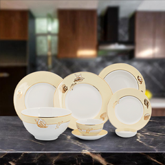 Bộ đồ ăn 6 người 25 sản phẩm - Camellia - Hương Biển Kem