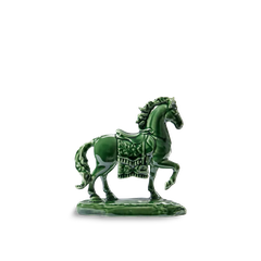 Tượng Bảo Mã 10.5cm - Tượng - Lưu Ly Xanh