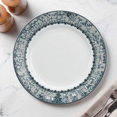 Dĩa tròn 22cm - Jasmine - Vinh Quy Nhạt