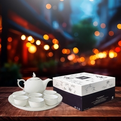 Bộ trà 0.3 L - Mẫu đơn - IFP Chỉ bạch kim