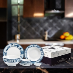 Bộ đồ ăn 10 người 36sp JAS Thôn dã
