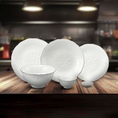 Bộ đồ ăn 22 sản phẩm - SEN IFP - Chỉ Bạch Kim
