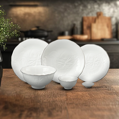 Bộ đồ ăn 22 sản phẩm - SEN IFP - Chỉ Bạch Kim
