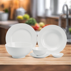 Bộ đồ ăn 10 người 36 sản phẩm - Jasmine - Trắng