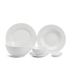 Bộ đồ ăn 10 người 36 sản phẩm - Jasmine - Trắng
