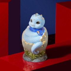 Tượng Rắn Phúc Thái 9.8 cm - Màu Xanh Dương