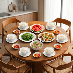 Bộ đồ ăn 22 sản phẩm - Mẫu đơn IFP - Trắng Ngà