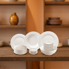 Bộ đồ ăn 22 sản phẩm - Jasmine - Trắng