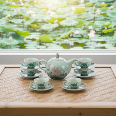 Bộ trà 0.7 L - Sen Màu