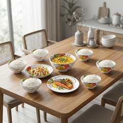 Bộ đồ ăn 9 sản phẩm - Daisy - Bóng Bay