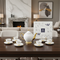 Bộ trà 0.65 L - Hoàng Cung - Chỉ Vàng