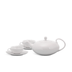 Bộ trà elip 0.47 L - Anna - Trắng Ngà