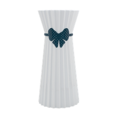 Bình hoa Thanh Tú 30 cm - Nơ Xanh Đậm