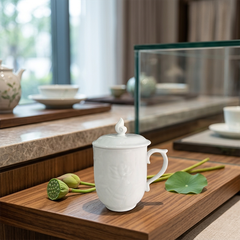 Ca trà 0.30 L + Nắp Sen Trắng