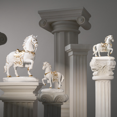 Tượng Bảo Mã 10.5 cm - Tượng - Trắng