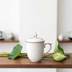 Ca trà 0.30 L + Nắp SEN IFP -  Viền chỉ vàng