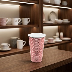 Ly sứ dưỡng sinh 0.48 L (K1) + nắp DUONGSINH Red Karakusa (LTF)