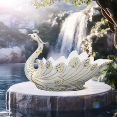 Tô trái cây Khổng Tước - Trang Trí Vàng