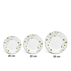 Dĩa tròn 20cm - Jasmine - Hoa May Mắn