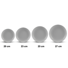 Dĩa sâu lòng 20cm - Camellia - Trắng