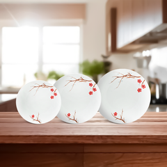Dĩa tròn ảo 18 cm - Daisy - Hồng Mai