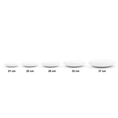 Dĩa Oval ảo 21cm - Daisy - Trắng