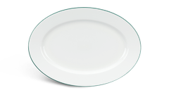 Dĩa Oval 28cm - Jasmine - Chỉ Xanh Lá