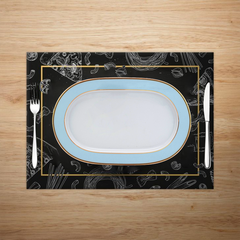 Dĩa oval 34 cm - Gastroline - Xanh Ngọc