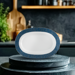 Dĩa Oval 32 cm - Camellia - Diệp Lục