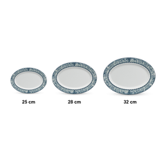 Dĩa Oval 28cm - Jasmine - Vinh Quy Nhạt