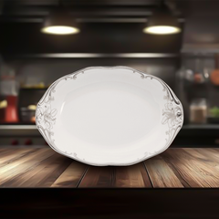 Dĩa Oval 32 cm - Đài Các - Trang trí Bạch Kim