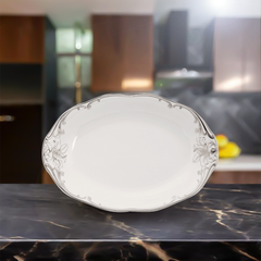 Dĩa Oval 32 cm - Đài Các - Trang trí Bạch Kim